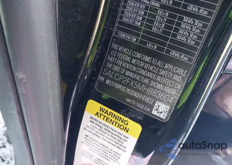 2021 Land Rover Discovery Sport Se z USA, uszkodzony, nr VIN SALCP2FX5MH883604